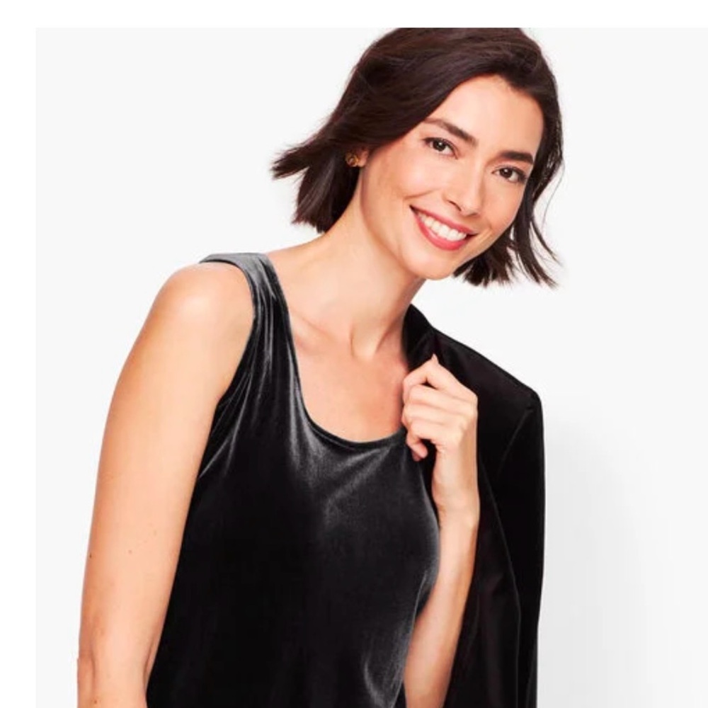 Talbots velvet tank top